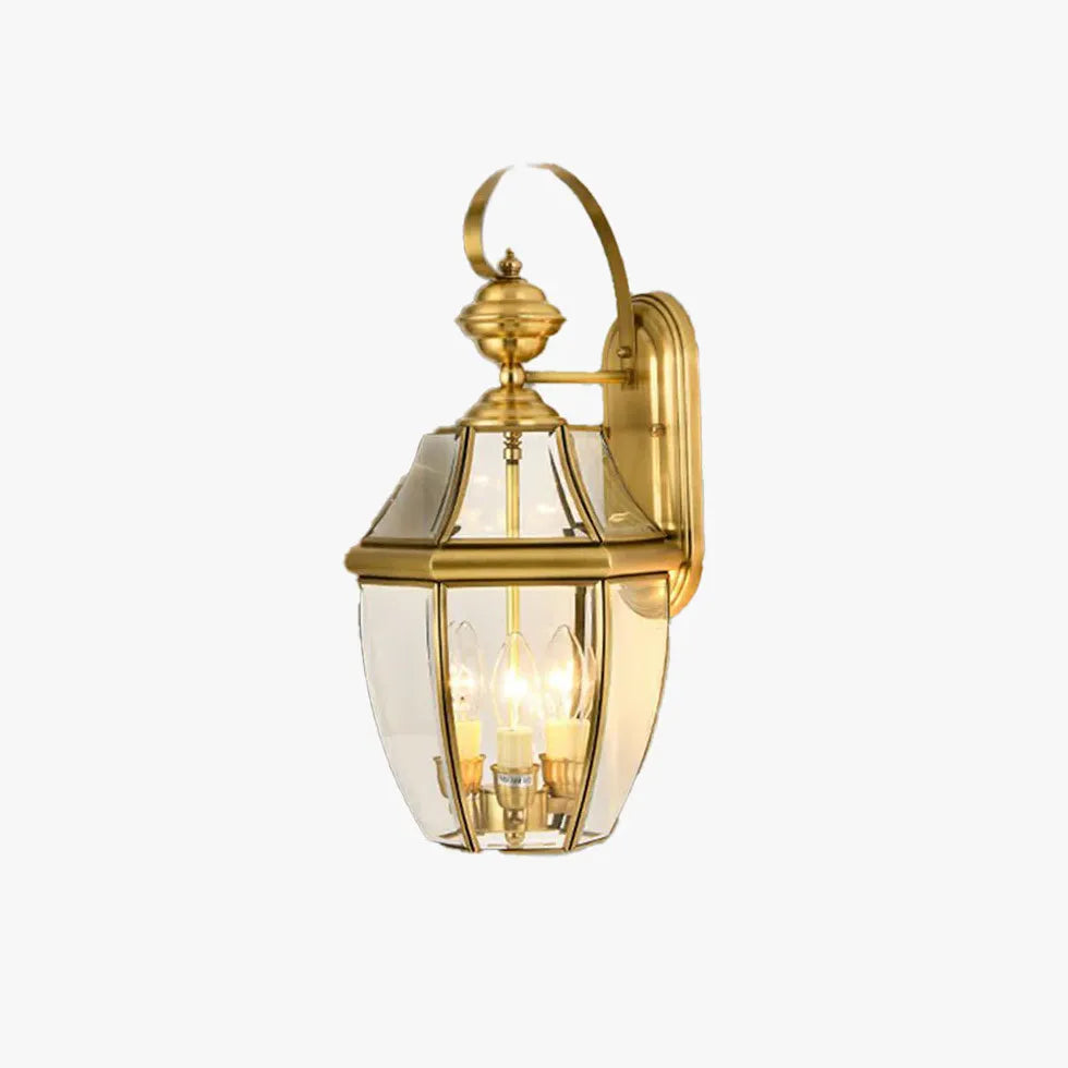 Gold Lanterns Alessio Metal & Glass Led Ip65