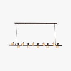 Black Chandelier For Living Room Alessio Metal Led Without Bulbs Ip20