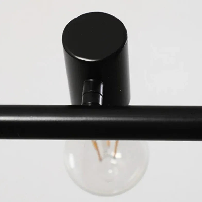 Black Chandelier For Living Room Alessio Metal Led Without Bulbs Ip20