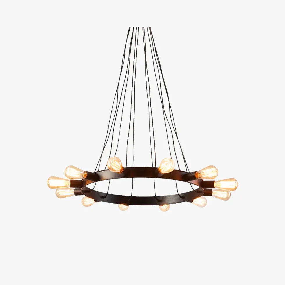 Brown Modern Chandeliers For Living Room Alessio Metal Without Bulbs Led Ip20