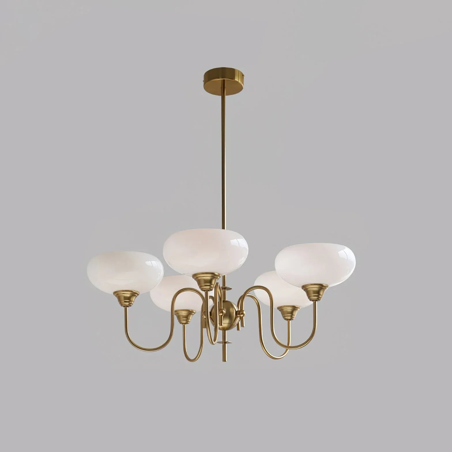 White Chandelier For Bedroom Alessio Metal Led