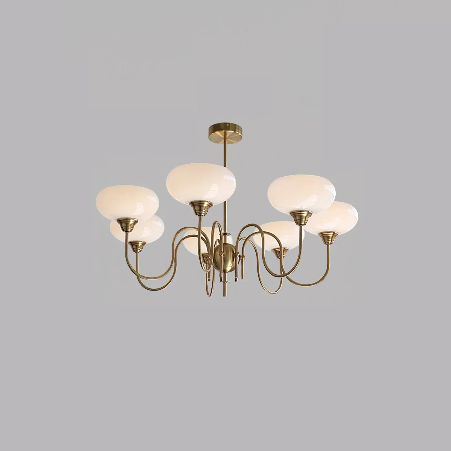 White Chandelier For Bedroom Alessio Metal Led