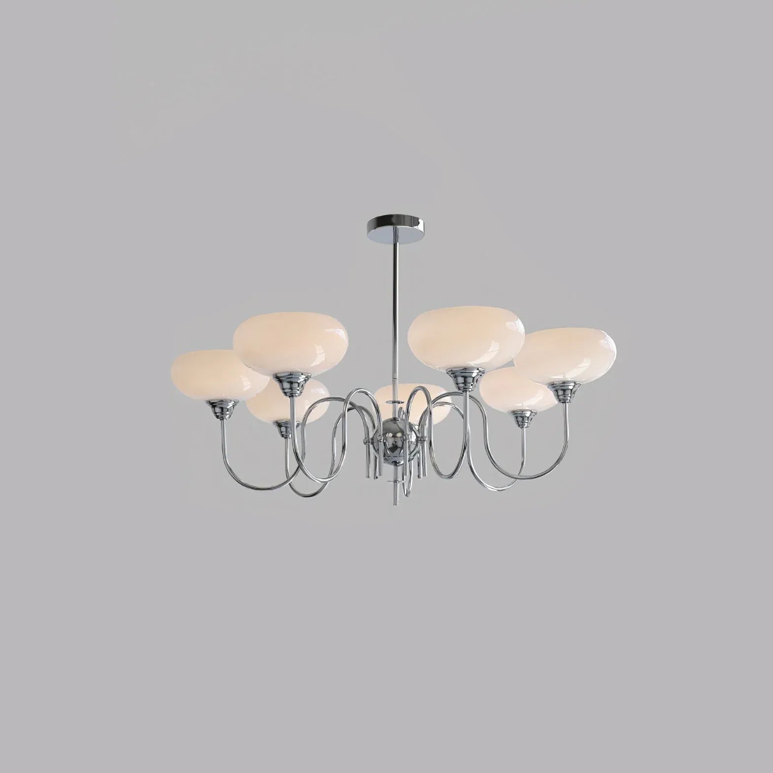 White Chandelier For Bedroom Alessio Metal Led