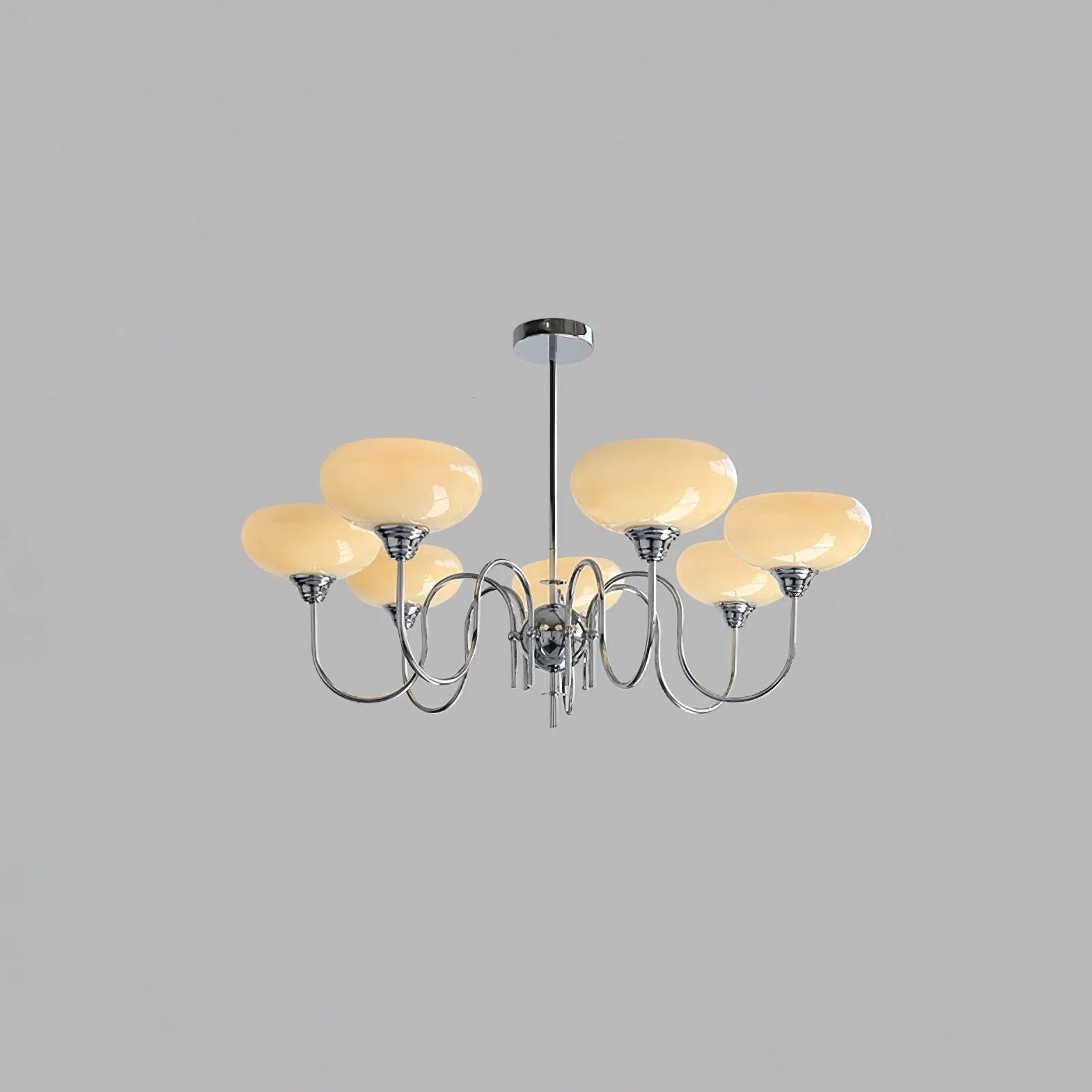 White Chandelier For Bedroom Alessio Metal Led