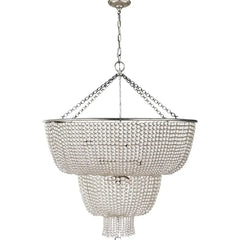 White Statement Pendant Light For Living Room Alessio Metal Ip20