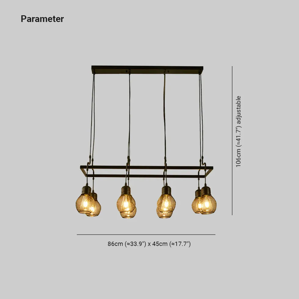 Chandelier For Living Room Alessio Metal Led Without Bulbs Ip20