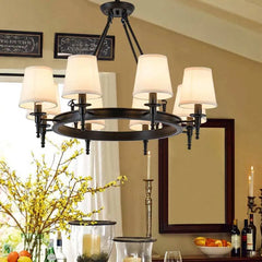 Black Traditional Chandeliers For Living Room Alessio Metal Warm White