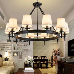 Black Traditional Chandeliers For Living Room Alessio Metal Warm White