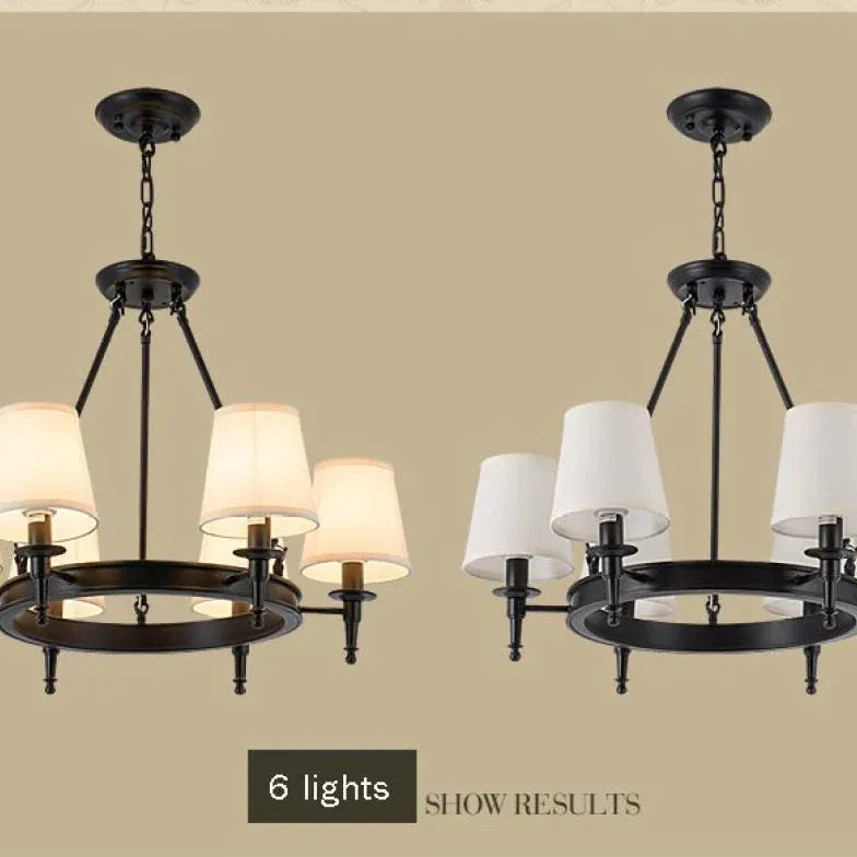 Black Traditional Chandeliers For Living Room Alessio Metal Warm White