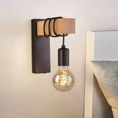 Black Single Arm Wall Light For Bedroom Alessio Metal