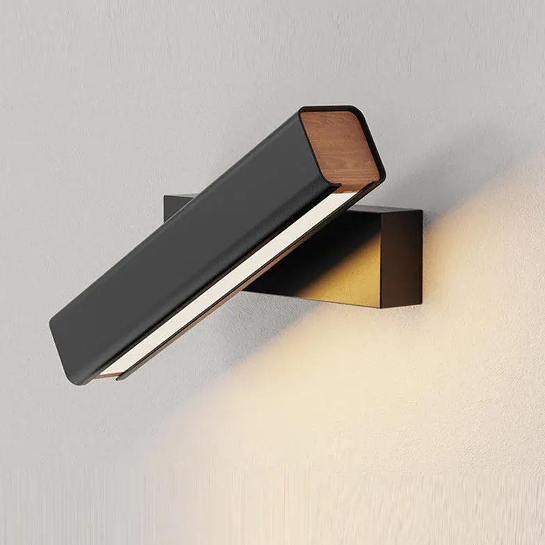 Black Flush Wall Light Bohemian Aluminum