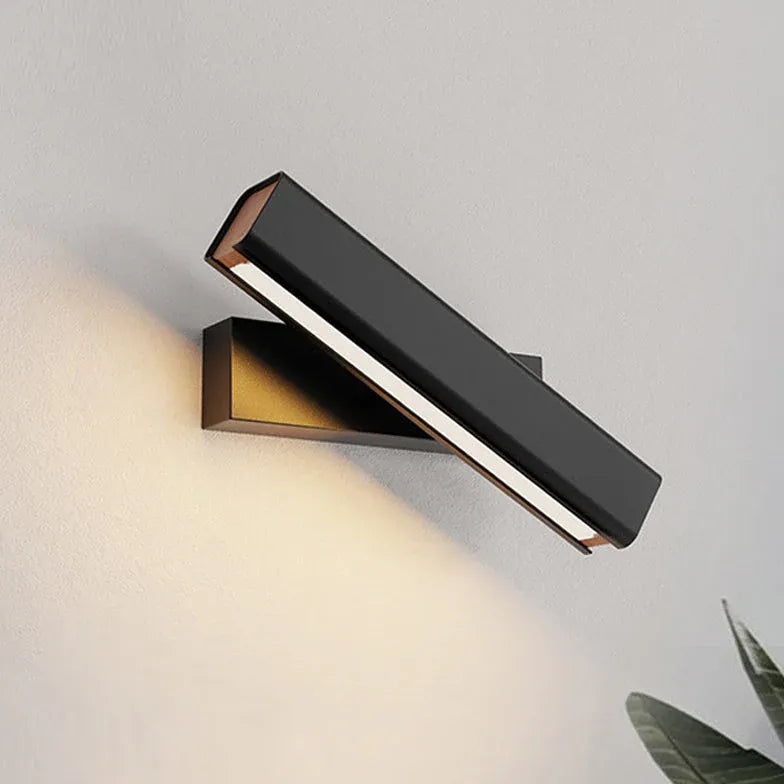 Black Flush Wall Light Bohemian Aluminum