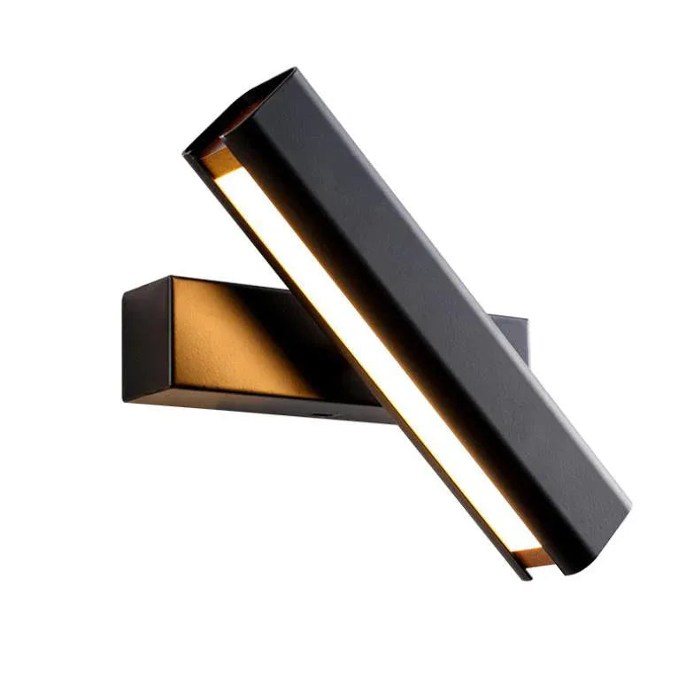 Black Flush Wall Light Bohemian Aluminum