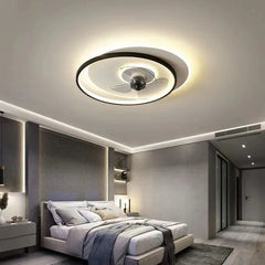 Ceiling Fan With Light For Bedroom Arisha Metal Led Dimmable