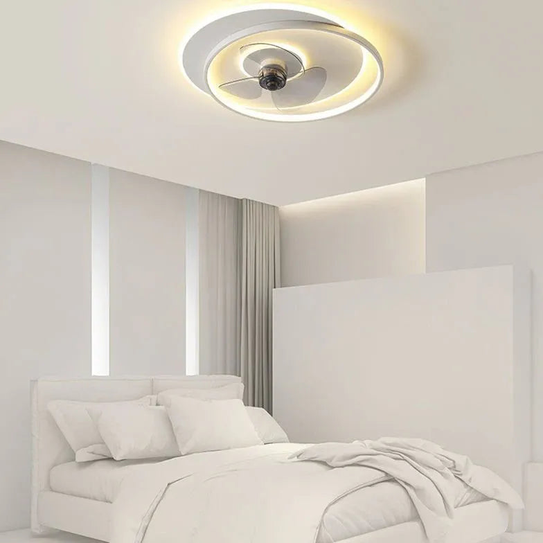 Ceiling Fan With Light For Bedroom Arisha Metal Led Dimmable