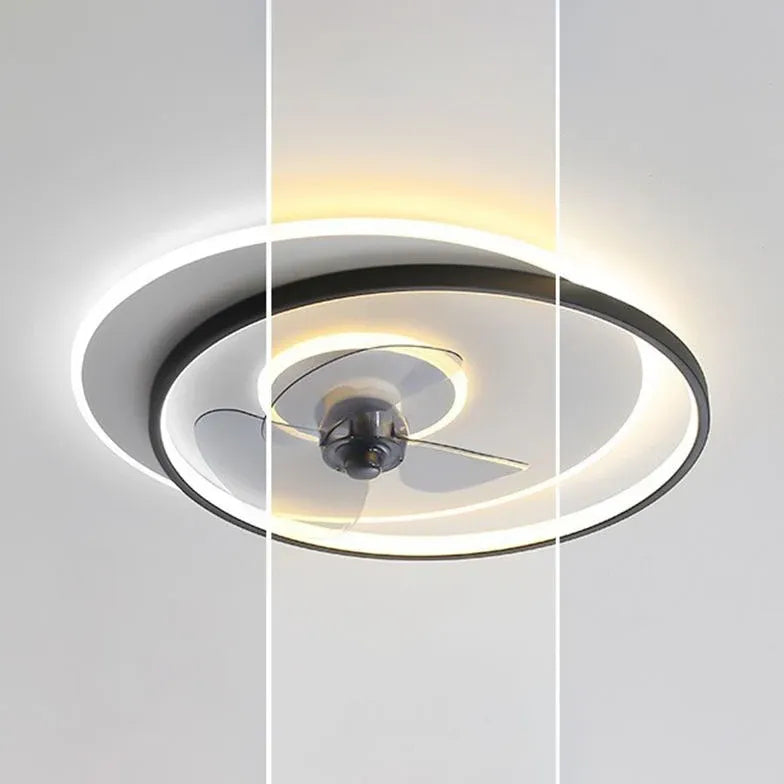 Ceiling Fan With Light For Bedroom Arisha Metal Led Dimmable