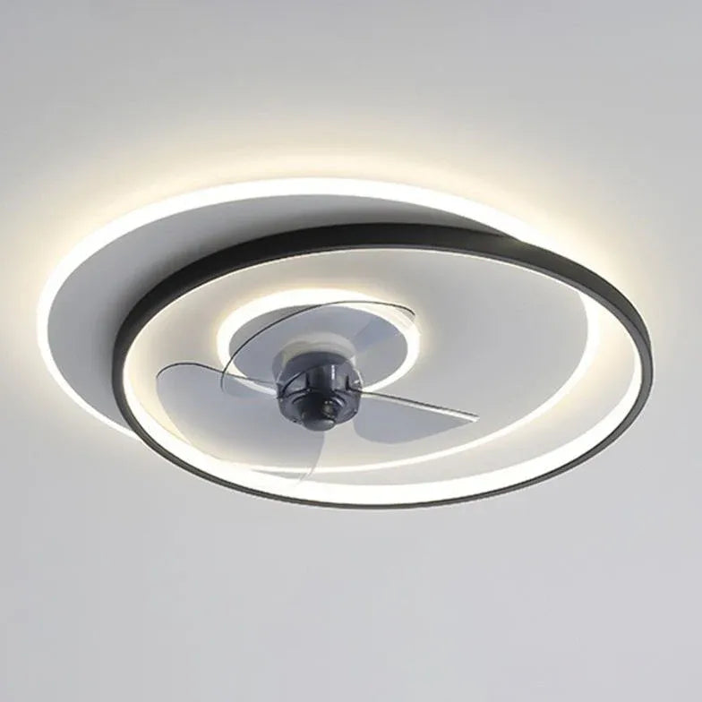 Ceiling Fan With Light For Bedroom Arisha Metal Led Dimmable