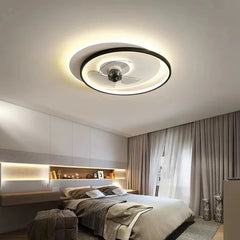 Ceiling Fan With Light For Bedroom Arisha Metal Led Dimmable