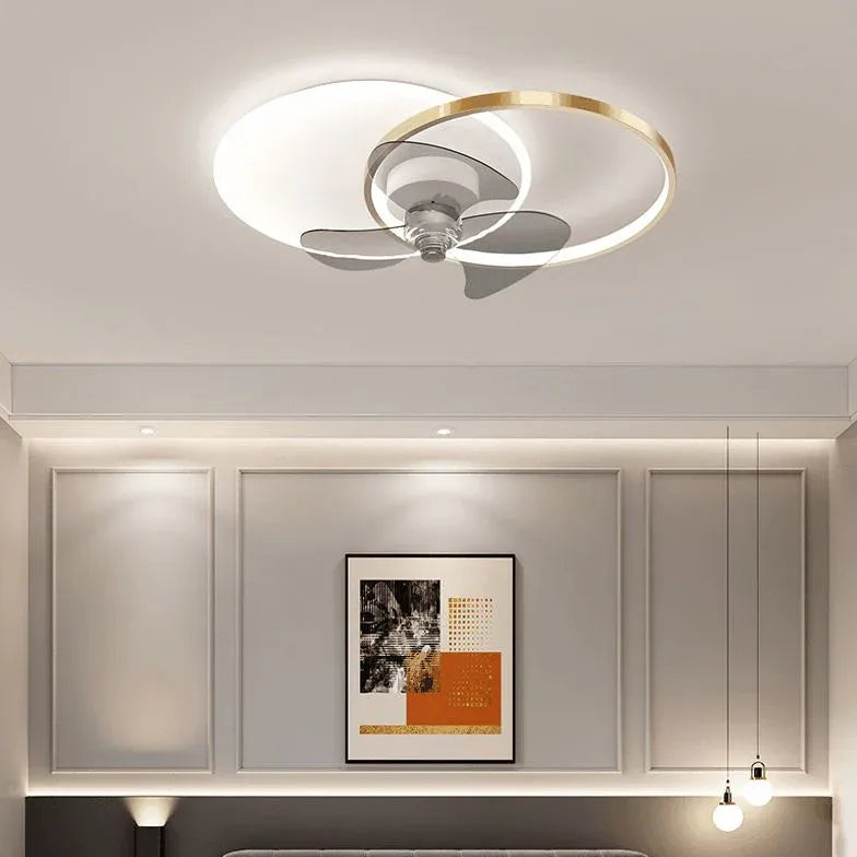 Ceiling Fan With Light For Bedroom Arisha Metal Ip20 Dimmable