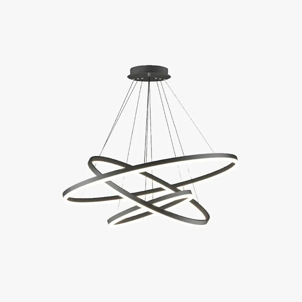 Black Statement Pendant Light For Bedroom Arisha Metal & Acrylic Ip20