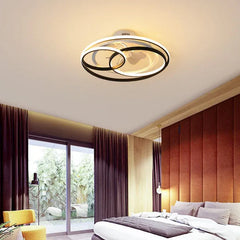 Ceiling Fan With Light For Bedroom Arisha Metal & Acrylic Led Ip20