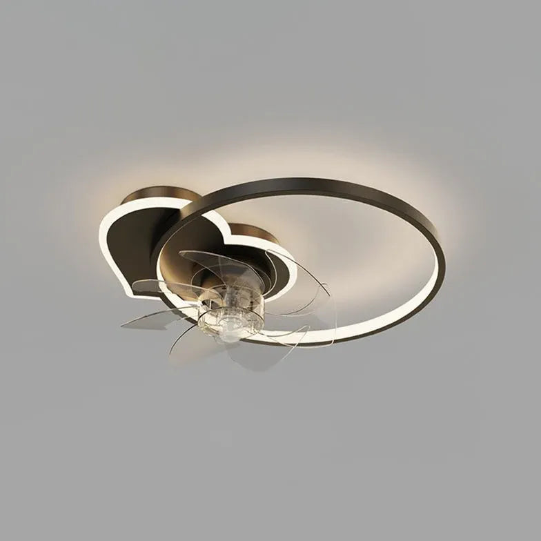 Ceiling Fan With Light For Bedroom Arisha Metal Led