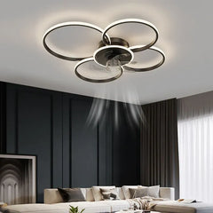 Ceiling Fan With Light For Bedroom Arisha Metal Led