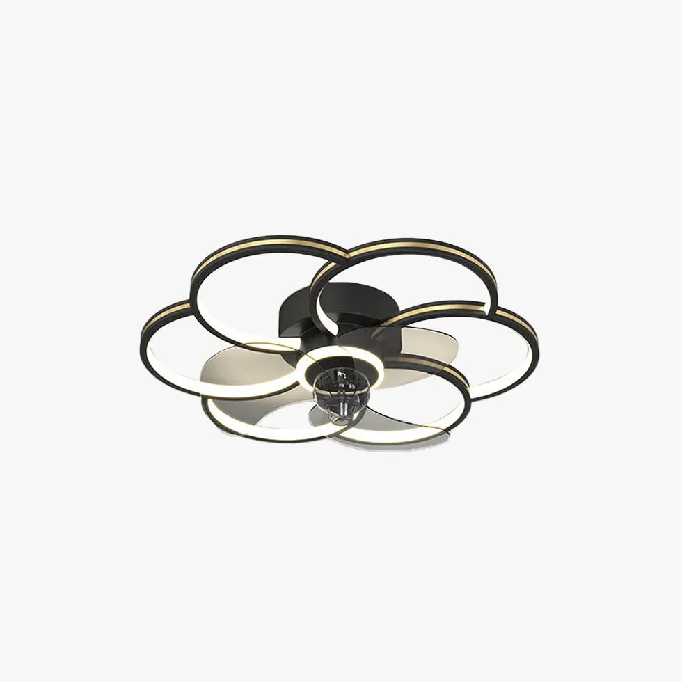 Ceiling Fan With Light For Bedroom Arisha Metal Dimmable Ip20 Led