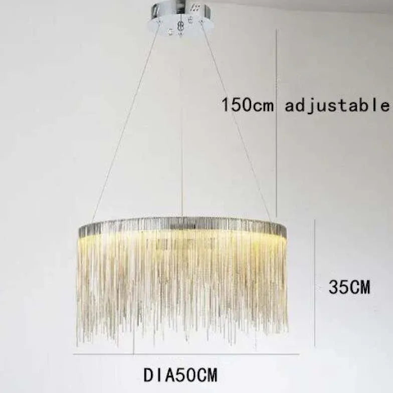 Gold Statement Pendant Light For Bedroom Arisha Metal Led Warm White Ip20