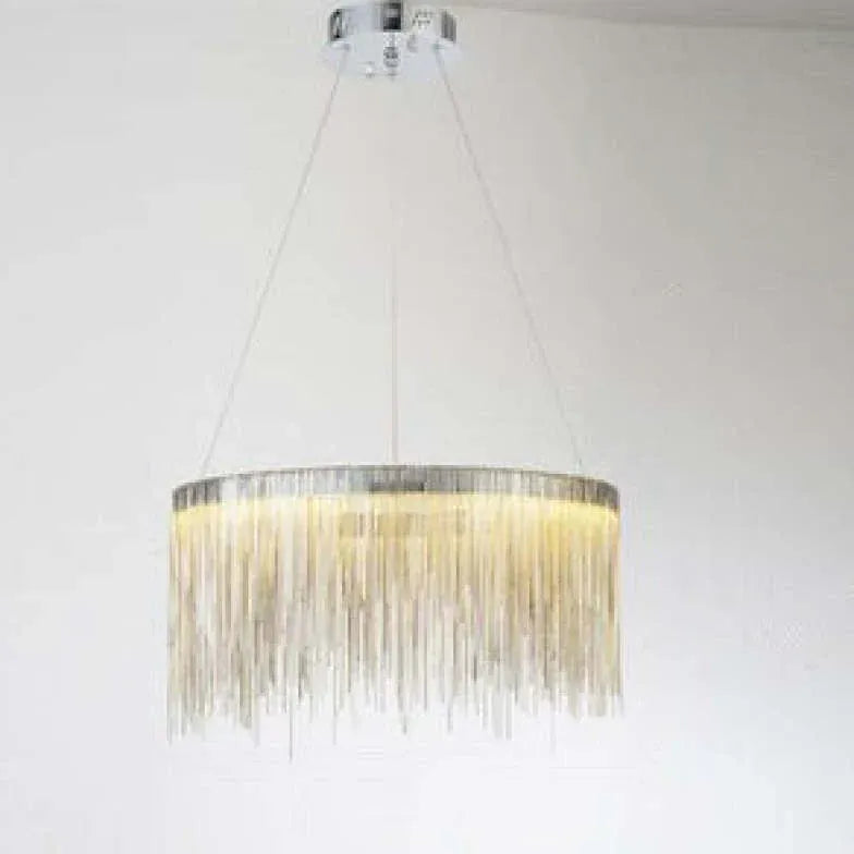 Gold Statement Pendant Light For Bedroom Arisha Metal Led Warm White Ip20