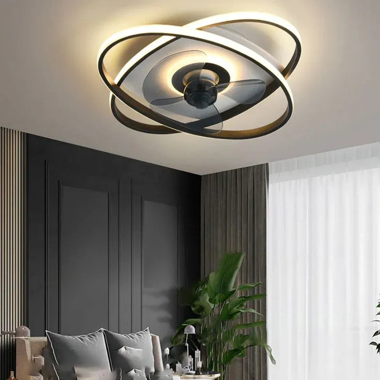 Ceiling Fan With Light For Bedroom Arisha Metal Dimmable Led