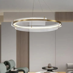 Gold Statement Pendant Light For Bedroom Arisha Metal & Acrylic Ip20