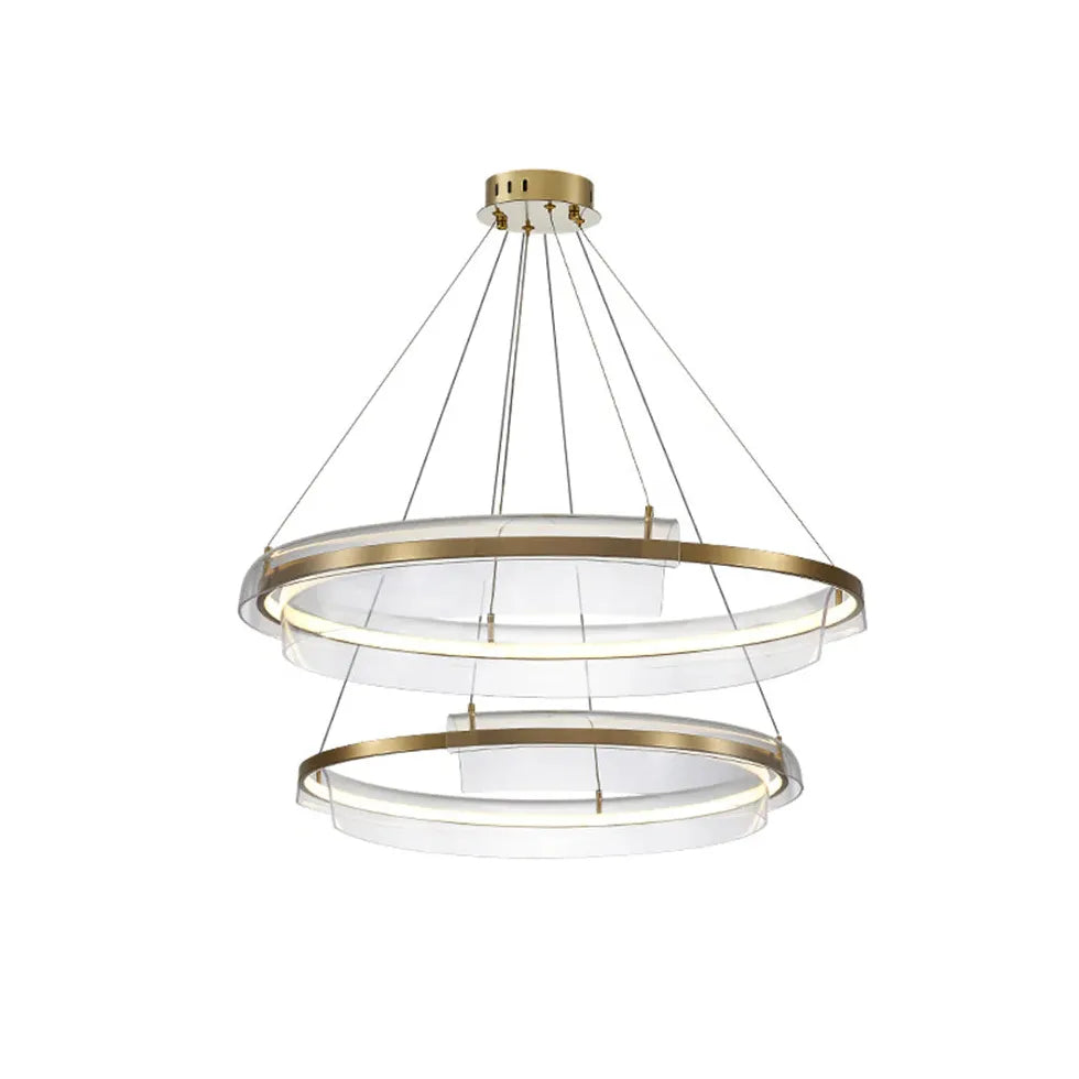 Gold Statement Pendant Light For Bedroom Arisha Metal & Acrylic Ip20