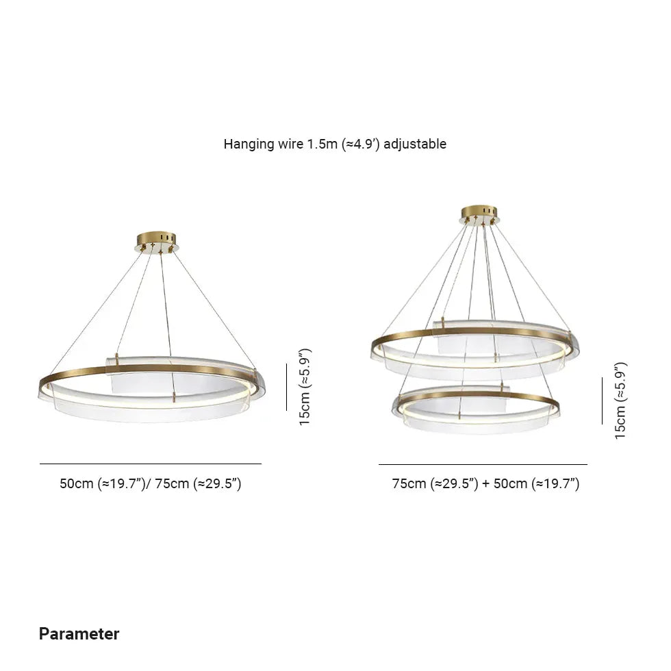 Gold Statement Pendant Light For Bedroom Arisha Metal & Acrylic Ip20