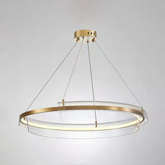 Gold Statement Pendant Light For Bedroom Arisha Metal & Acrylic Ip20