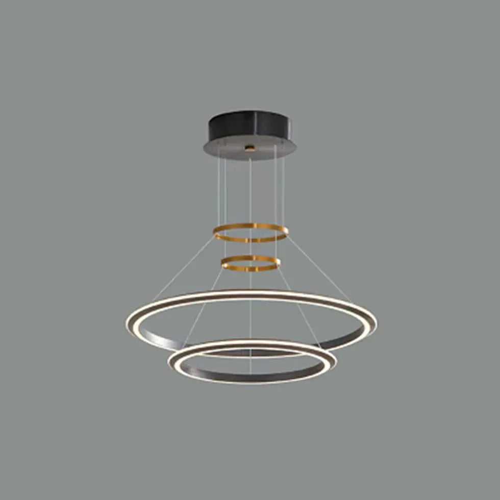 Black Statement Pendant Light For Bedroom Arisha Aluminium Ip20