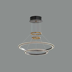 Black Statement Pendant Light For Bedroom Arisha Aluminium Ip20