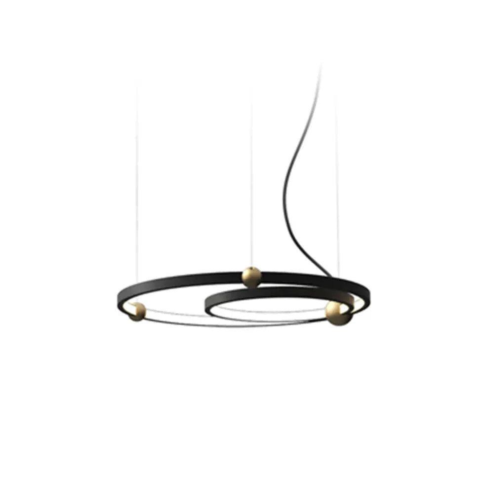 Black Bar Pendant Light For Living Room Arisha Metal & Acrylic Ip20