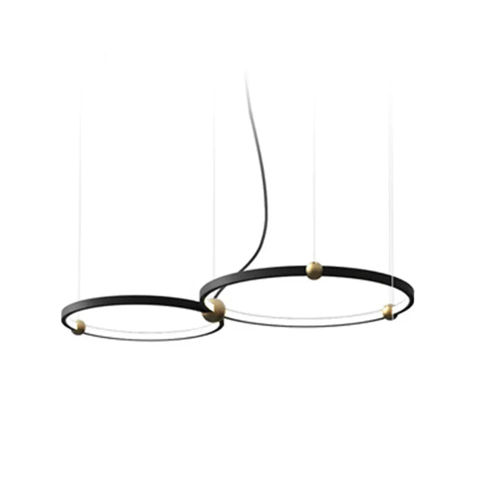 Black Bar Pendant Light For Living Room Arisha Metal & Acrylic Ip20