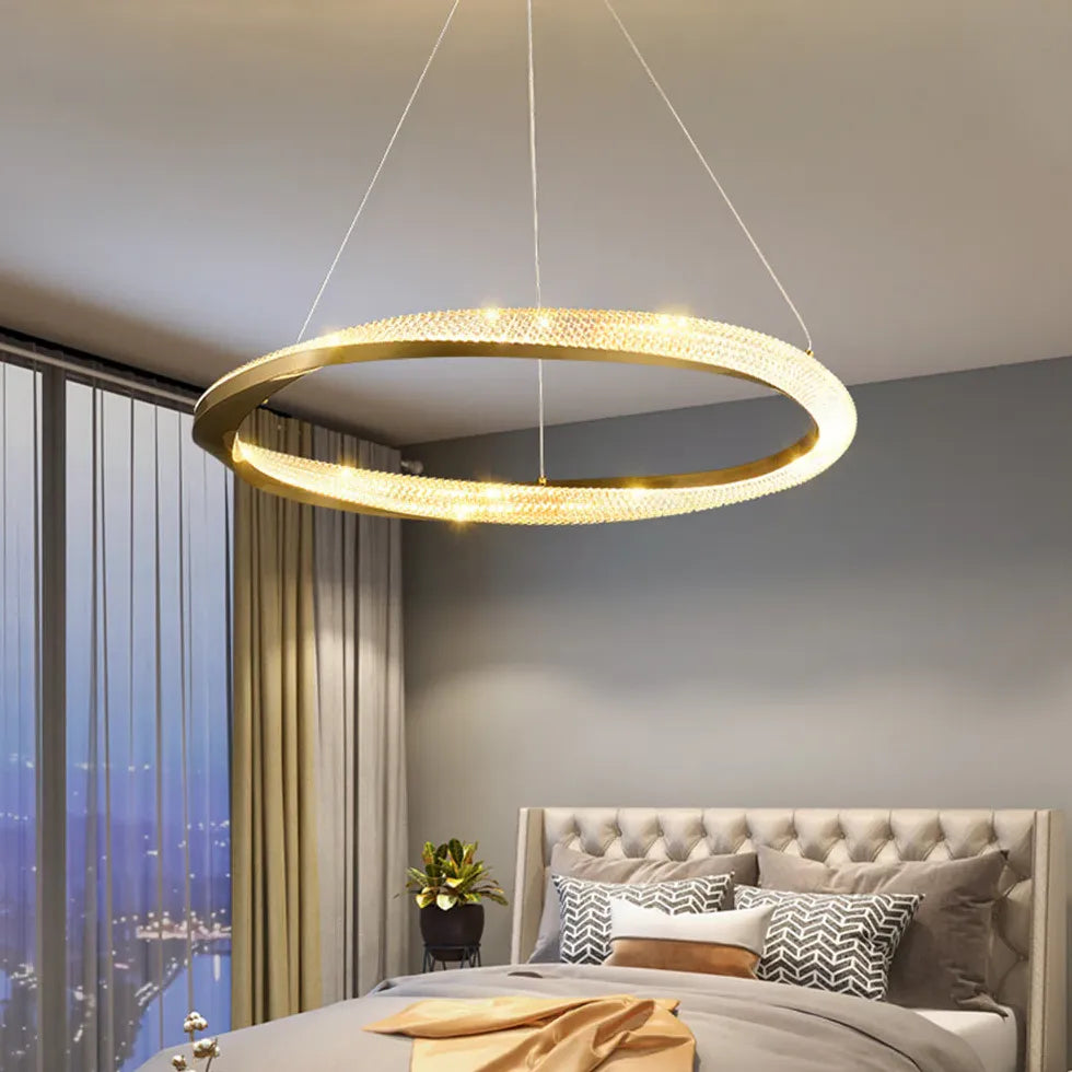 Gold Statement Pendant Light For Bedroom Arisha Metal Ip20