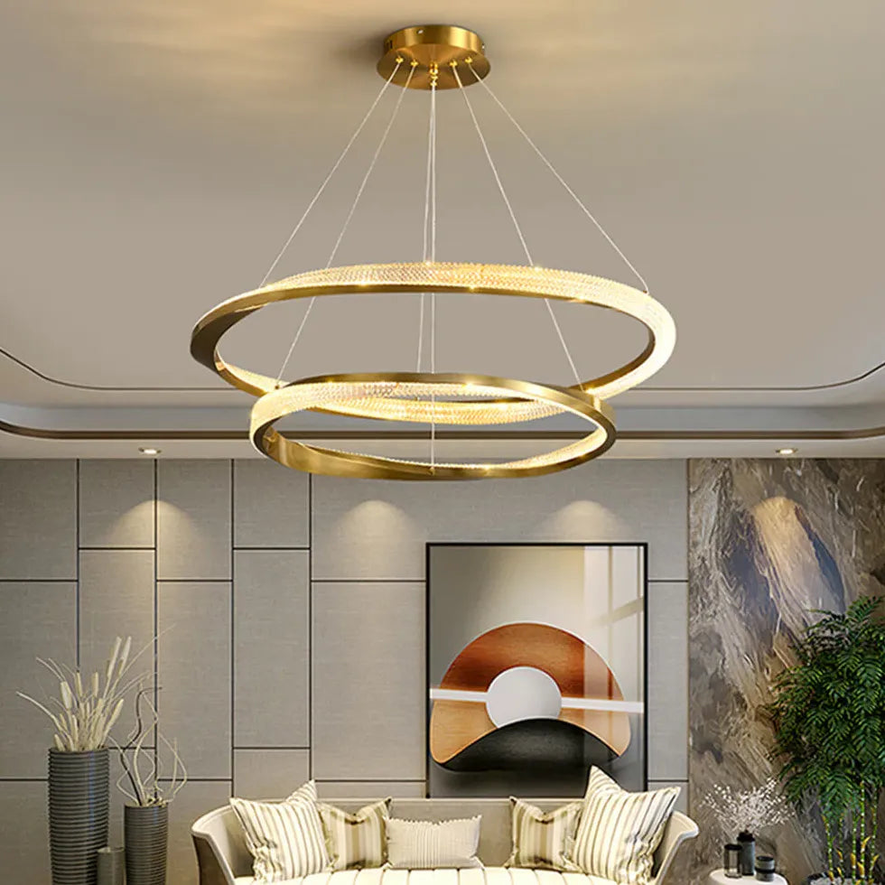 Gold Statement Pendant Light For Bedroom Arisha Metal Ip20