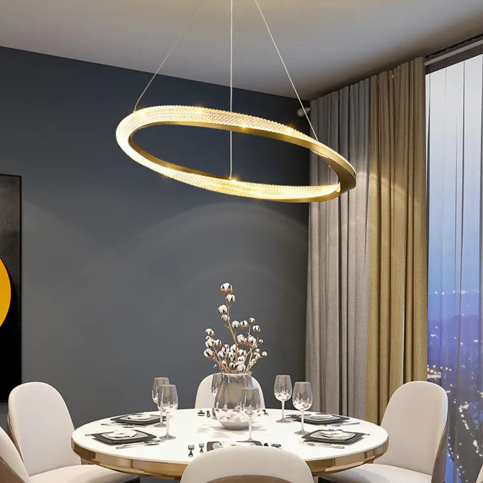 Gold Statement Pendant Light For Bedroom Arisha Metal Ip20