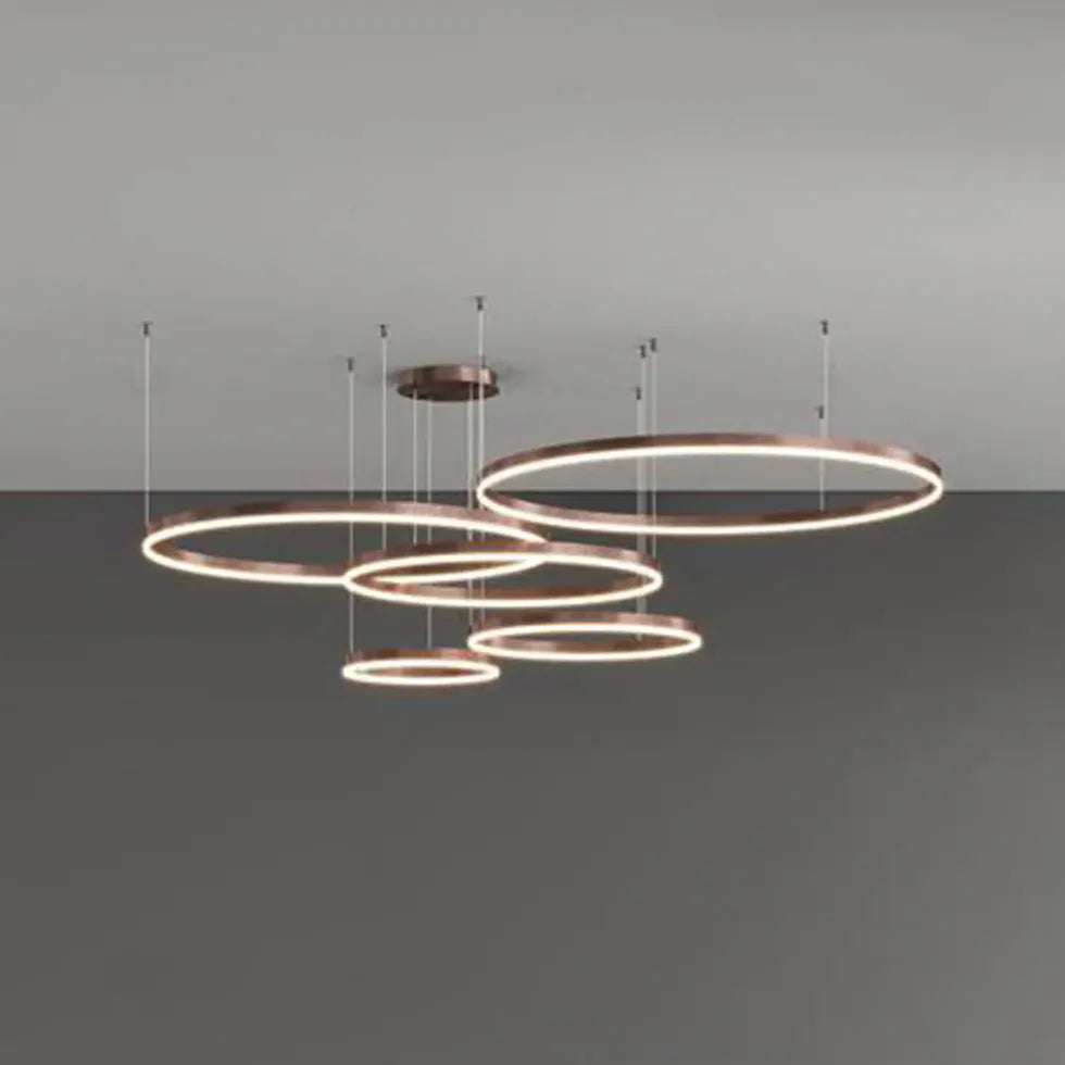 Chandelier For Bedroom Circle Arisha Metal Led Ip20 Warm White