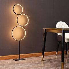 Black Floor Lamp For Study Room Arisha Metal & Silica Gel Plug Led Ip20