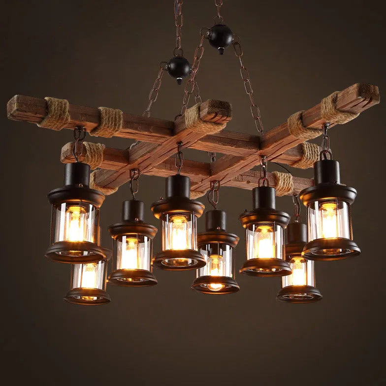 Statement Pendant Light For Living Room Austin Wood Led Without Bulbs Ip20