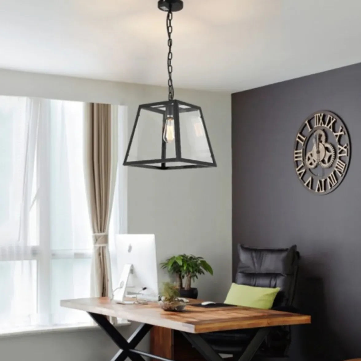 Black Chandelier For Kitchen Austin Metal Led Ip20