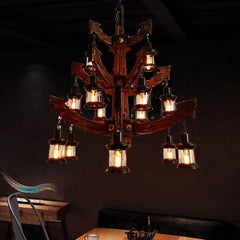 Chandelier For Bedroom Austin Pine Wood Led