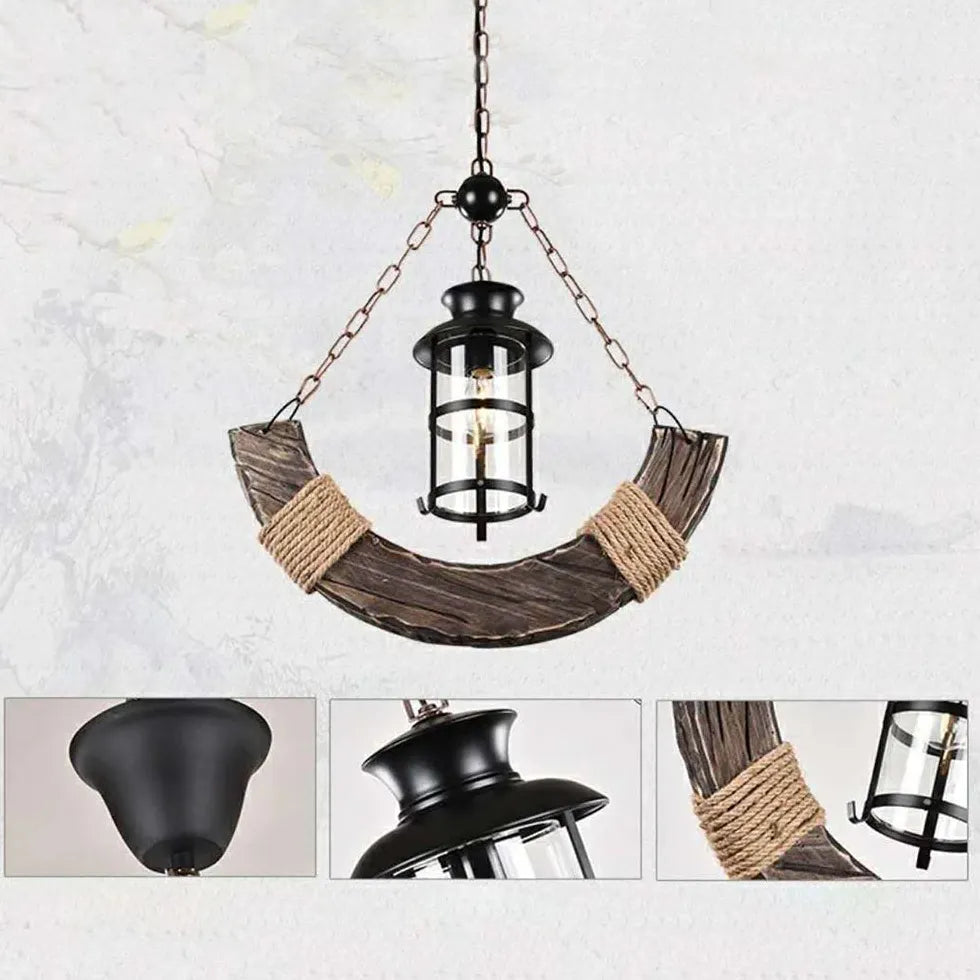 Light Single Pendant For Bedroom Austin Pine Wood Led Ip20