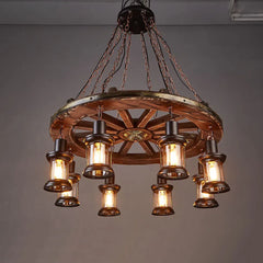 Statement Pendant Light For Bedroom Austin Pine Wood