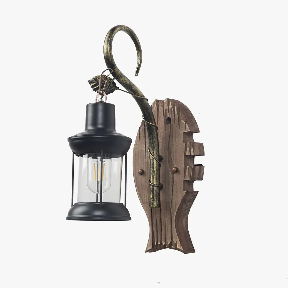 Lanterns Austin Pine Wood Led